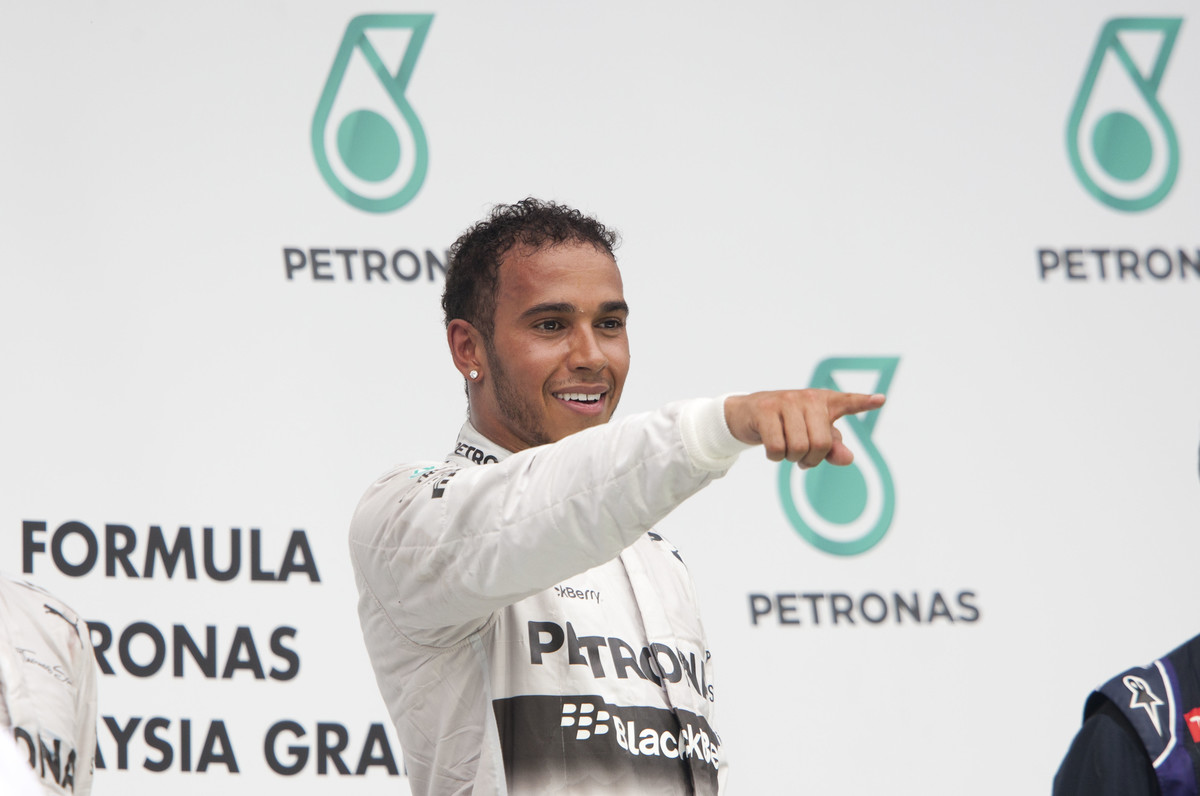 Jediné vítězství v GP Malajsie pro Lewise Hamiltona v roce 2014